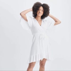 NWT Emma Knudsen Betty Wrap Dress XS Ivory